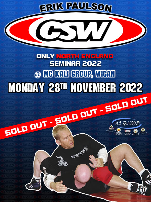 Erik Paulson UK Seminar Poster 2022 - SOLD OUT