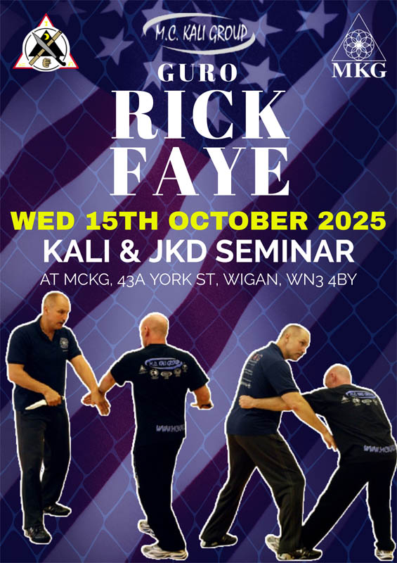 Rick Faye Seminar UK Wigan Poster 2025